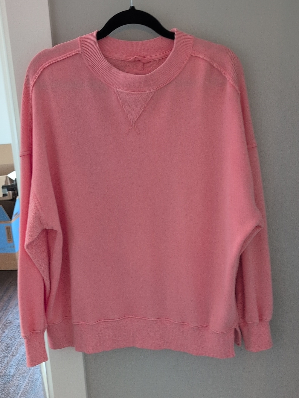 aerie Pink Women's Crewneck Sweatshirt Sweater